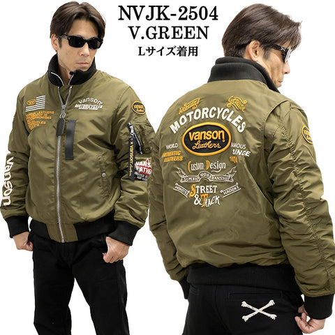 VANSON MA-1 FLIGHT JACKET バンソン ナイロン フライトジャケット