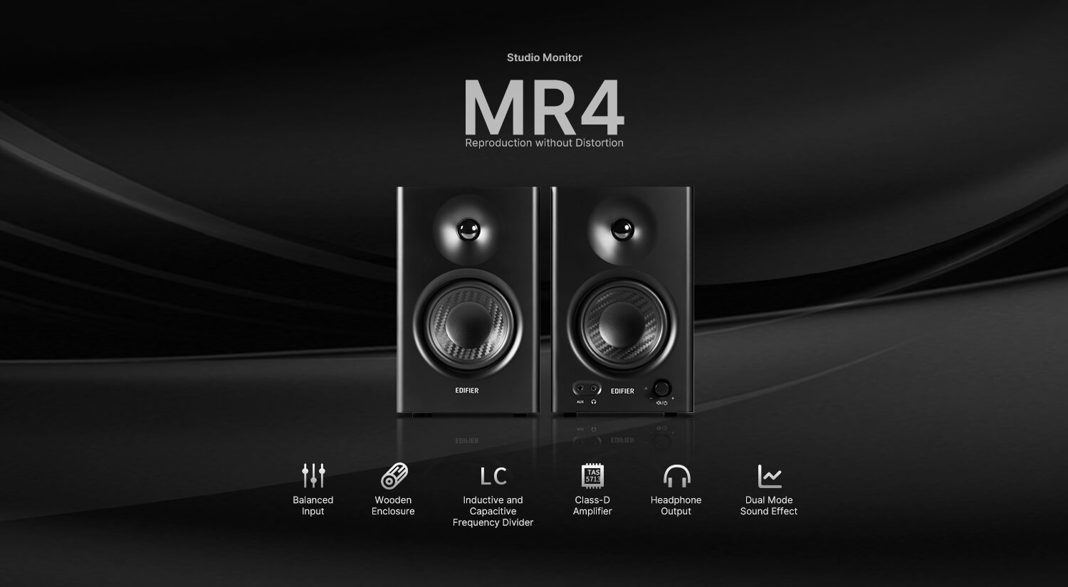 Powered Studio Monitor Speakers | MR4 -【Edifier UK】