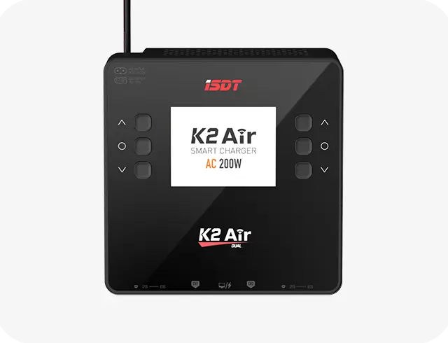 ISDT K2 Air Dual Channel AC200W / DC500Wx2 Smart Charger - NewBeeDrone