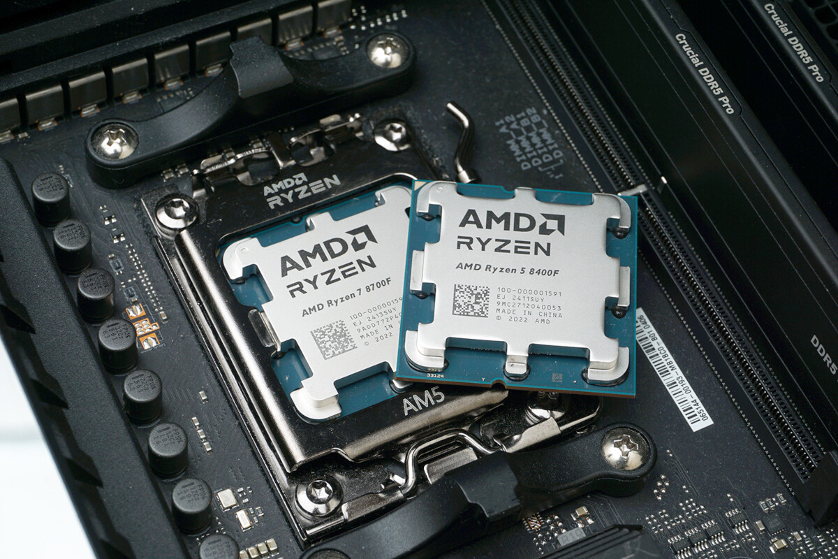 内蔵GPUなしのRyzen 7 8700F/Ryzen 5 8400Fを検証！ 低価格AM5自作に