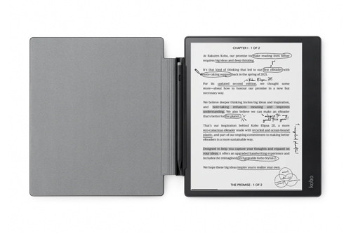 楽天Kobo、メモ手書き対応の10.3インチ電子書籍リーダー「Kobo Elipsa