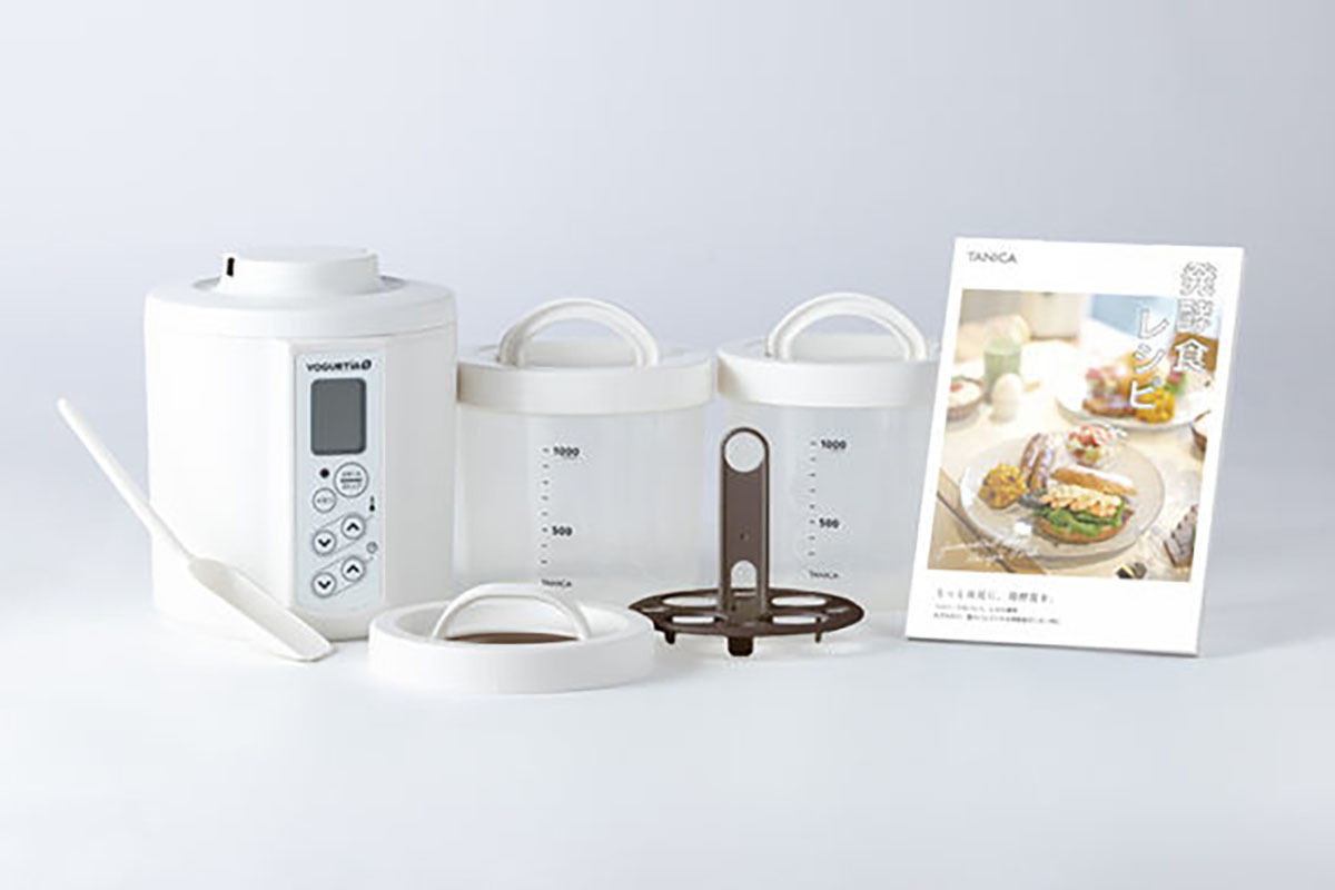タニカ「ヨーグルティアS」リニューアル、ガラスポット付きのセットも