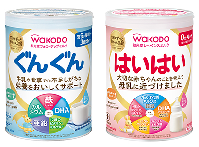 アサヒグループ食品、粉ミルク7品をリニューアル 「はいはい」栄養面