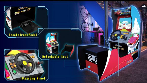 組み立て式の家庭用ゲーム筐体「ARCADE1UP OutRun」が国内でも8月に