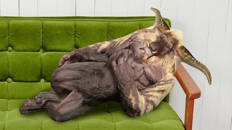 モンハンライズ』「激昂ラージャン」の大型クッションが予約受付開始