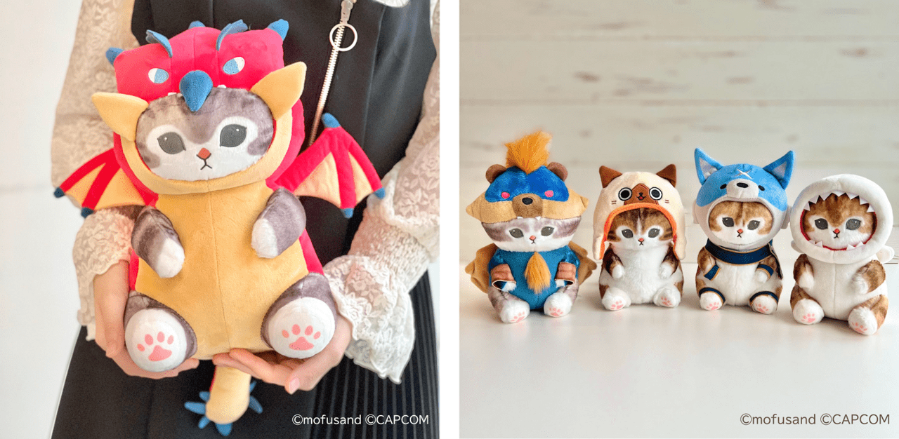 モンハン』と「mofusand」のコラボぬいぐるみが9月17日に発売決定