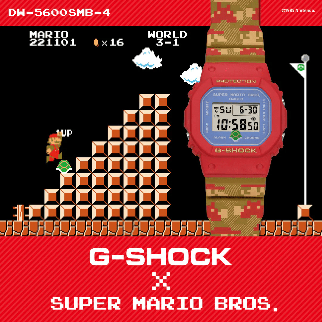 スーパーマリオブラザーズ』とコラボした「G-SHOCK」が発売決定