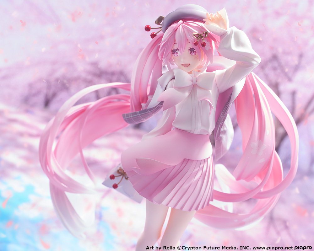 イラストレーターRella氏がデザインした桜ミクが、「桜ミク お花見