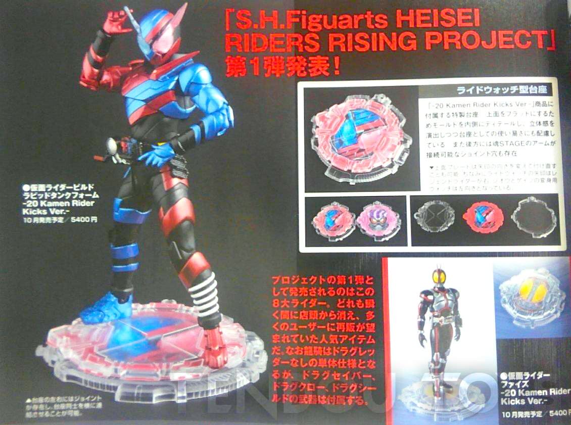 S.H.Figuarts 20 Kamen Rider Kicks Version Reissues Announced
