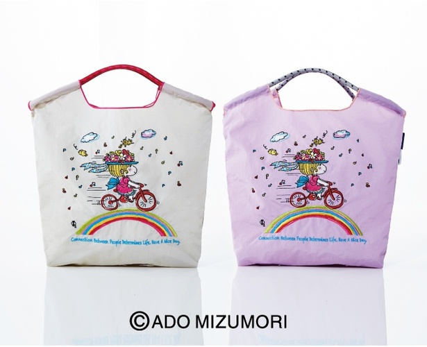 亜土ちゃん×ボールアンドチェーンの春にぴったりなかわいいエコバッグ