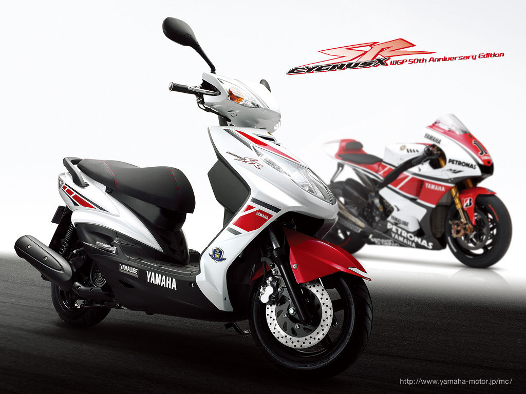 ロードレース世界選手権参戦50周年記念モデル ヤマハ「シグナス-X