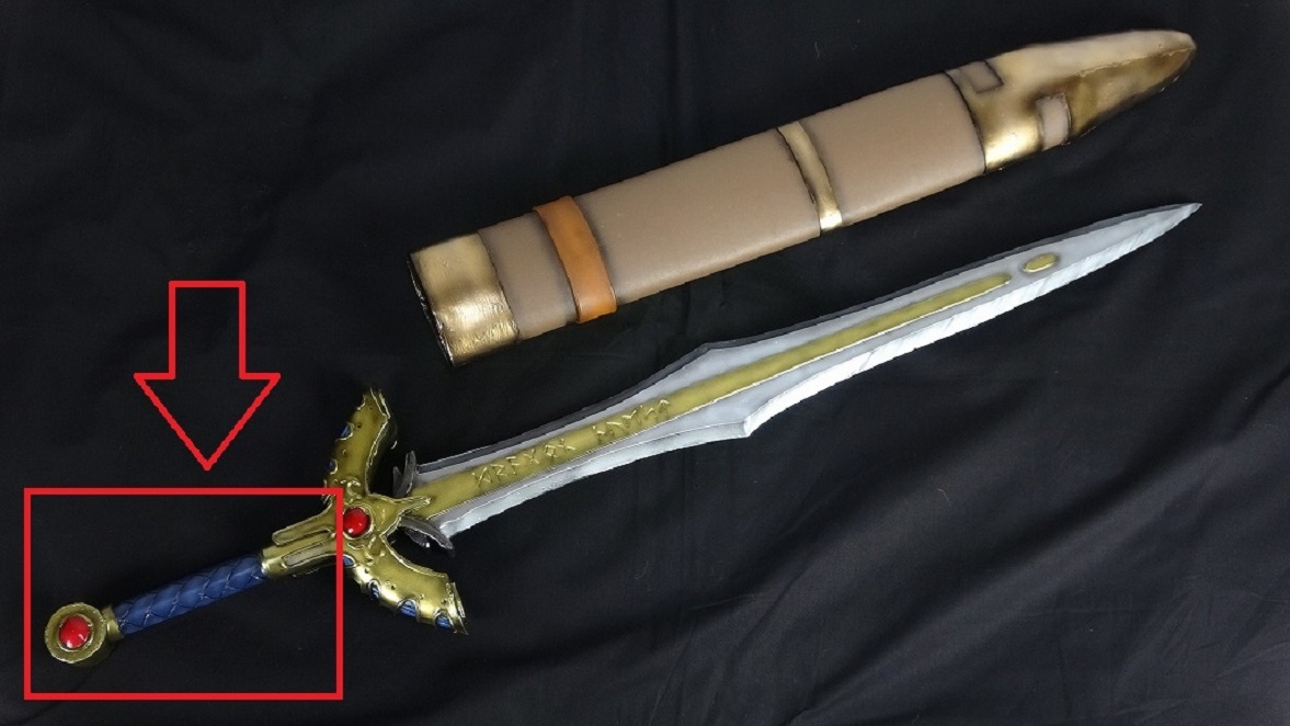 ドラクエのロトの剣の作り方 型紙付きで誰でも簡単に同じ物が作れます