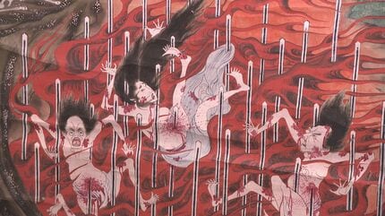 その身を改めよ」掛け軸18枚に描かれた“地獄極楽絵図” 秋のご開帳