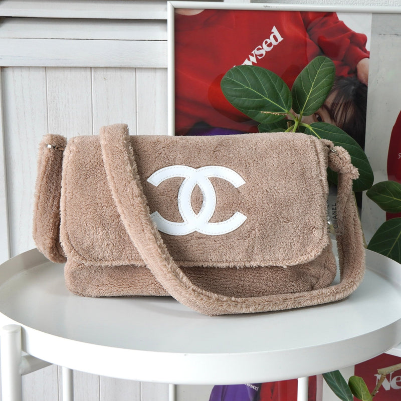 シャネル ココマーク パイル地 ノベルティ ショルダーバッグ