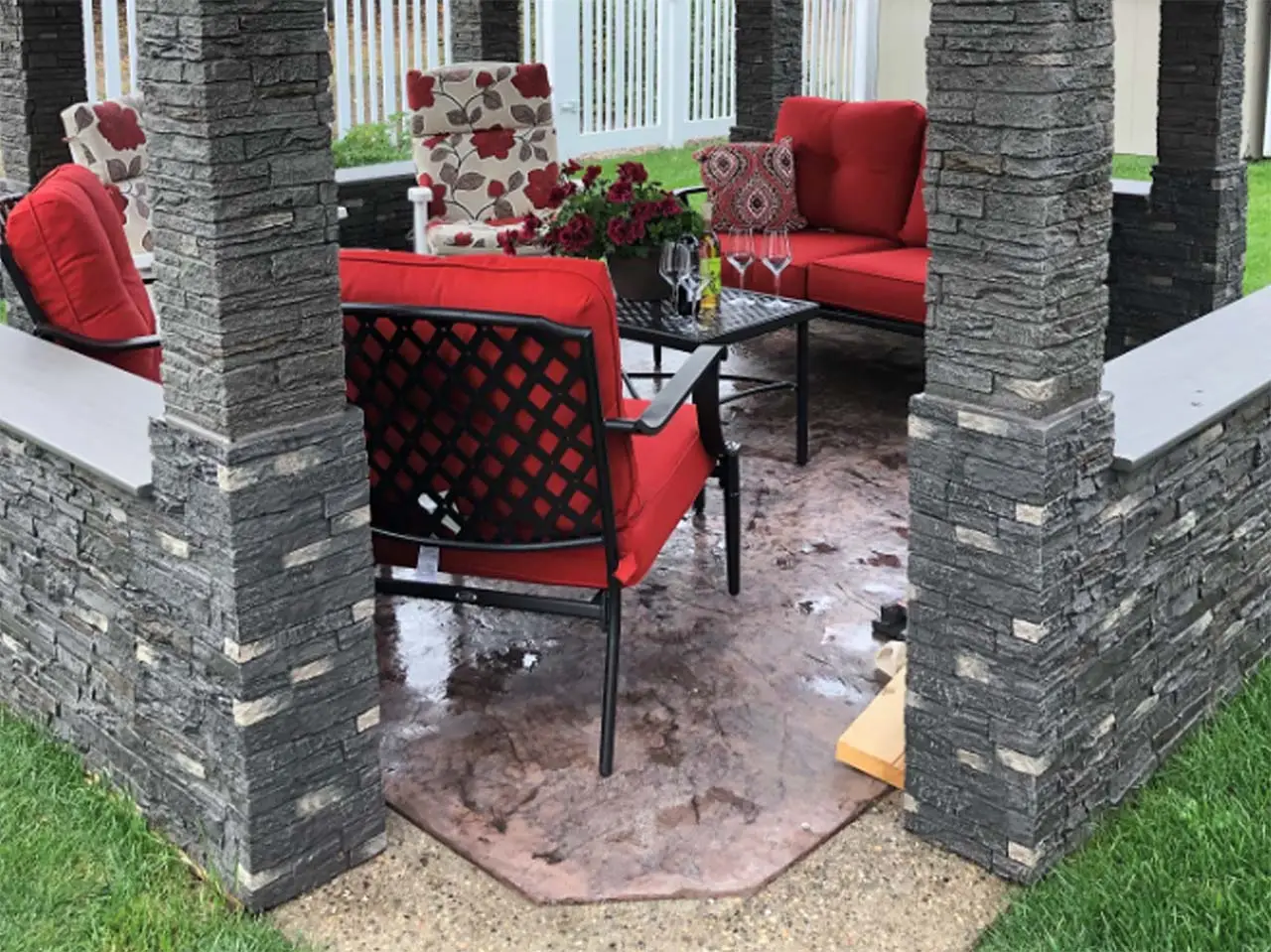 Slatestone Pewter 2 PC Post Cover - NextStone: Ultra-Realistic