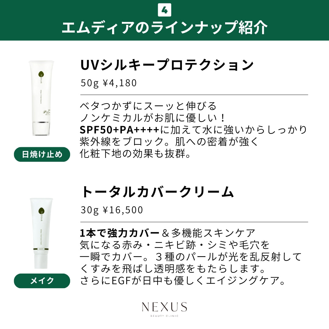 M-Dear エムディア UVシルキープロテクション | NEXUS ONLINE