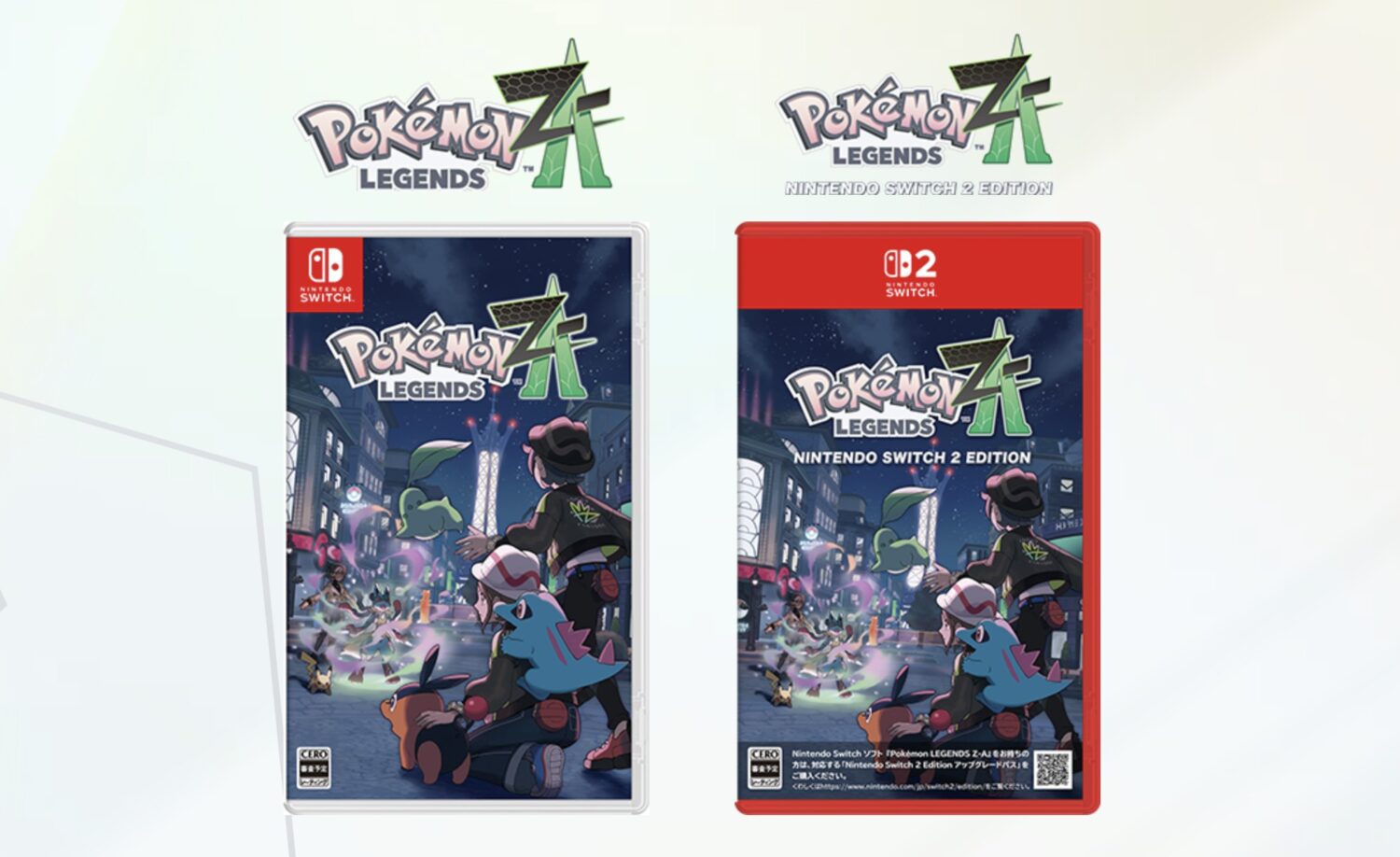 First Look At Pokemon Legends Z-A Switch 2 And Switch Box Art