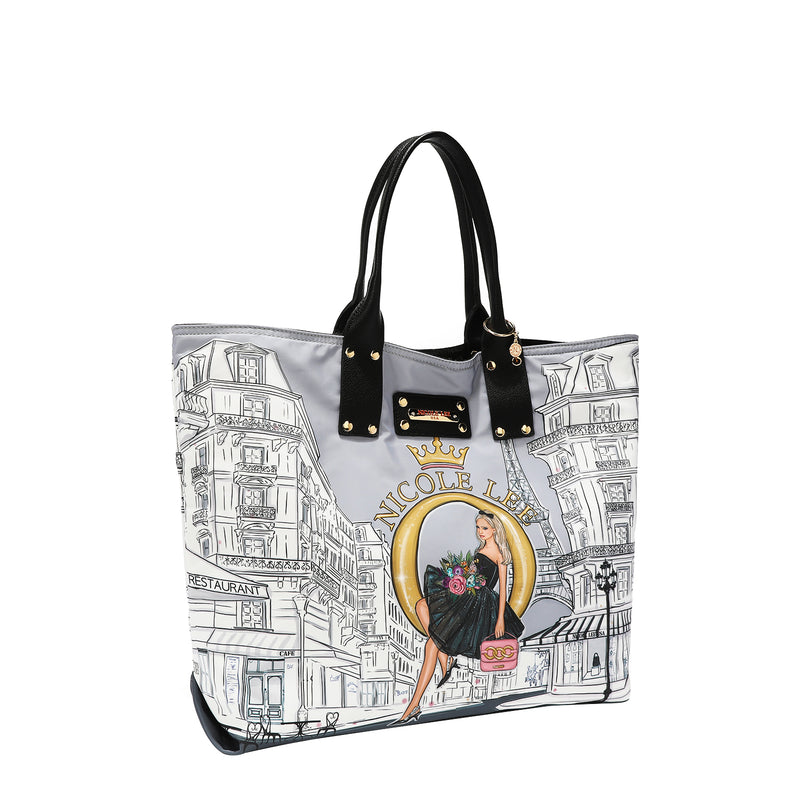 Alessandra Reversible Vegan Leather Large Oversized Metallic