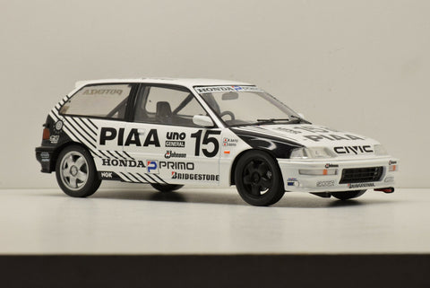 HONDA 1/18 CIVIC EF9 N.15 JTC PIAA SUGO 300K 1991 nihobby 日改