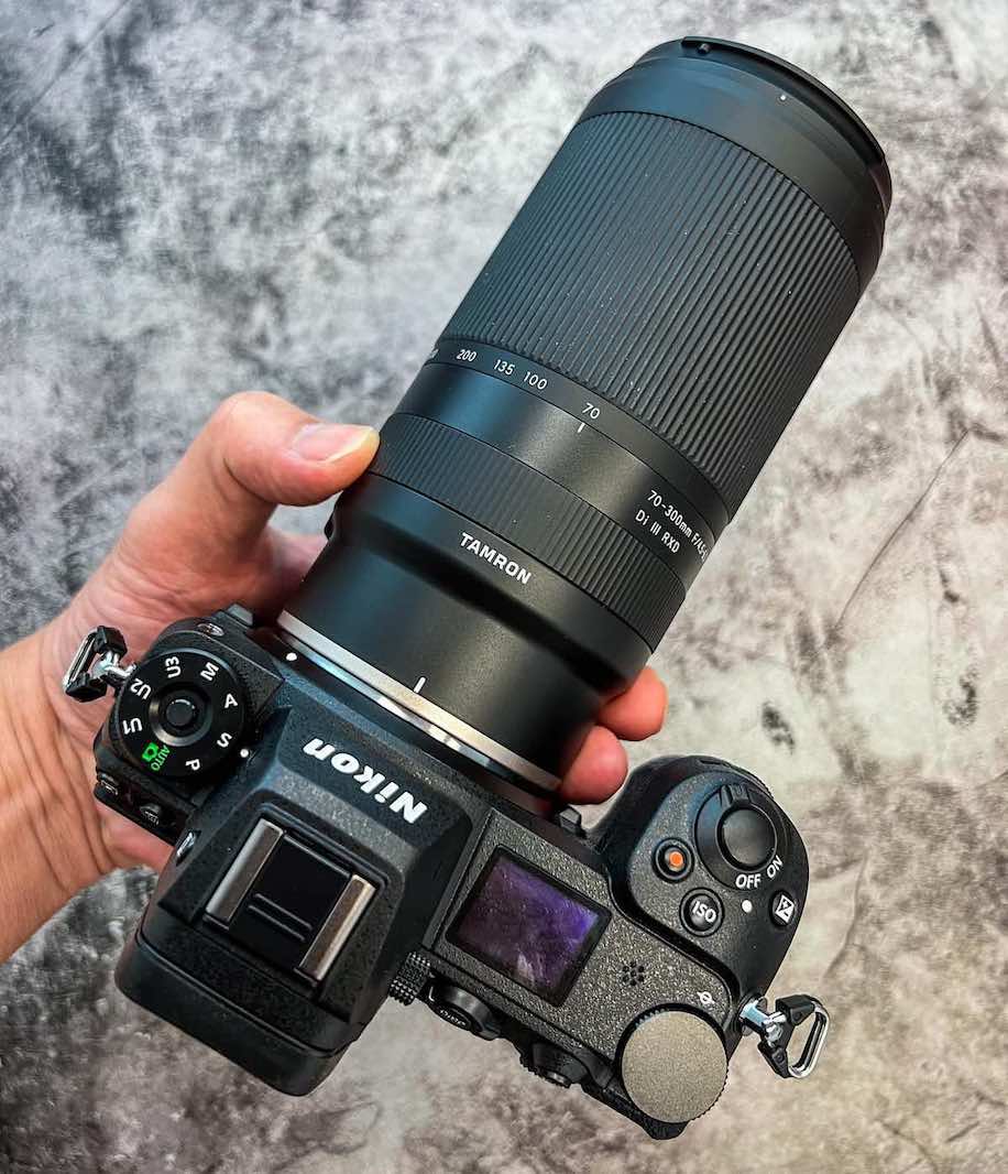 The new Tamron 70-300mm f/4.5-6.3 Di III RXD lens for Nikon Z