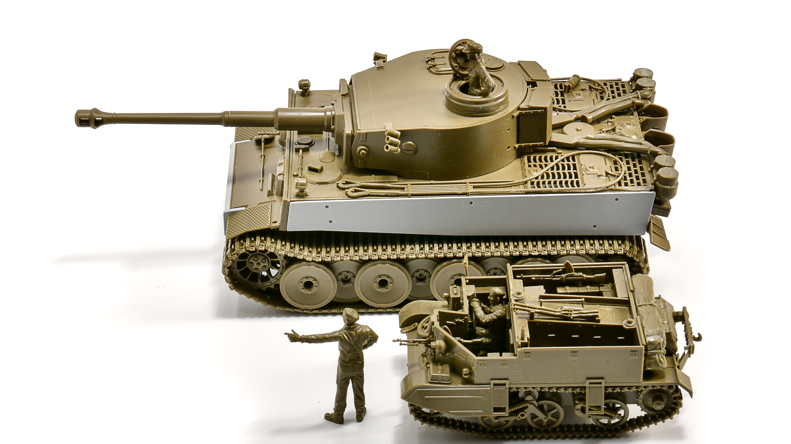 ODティーガーIに成型色の夢を見る。「タミヤ 1/48 ドイツ重戦車