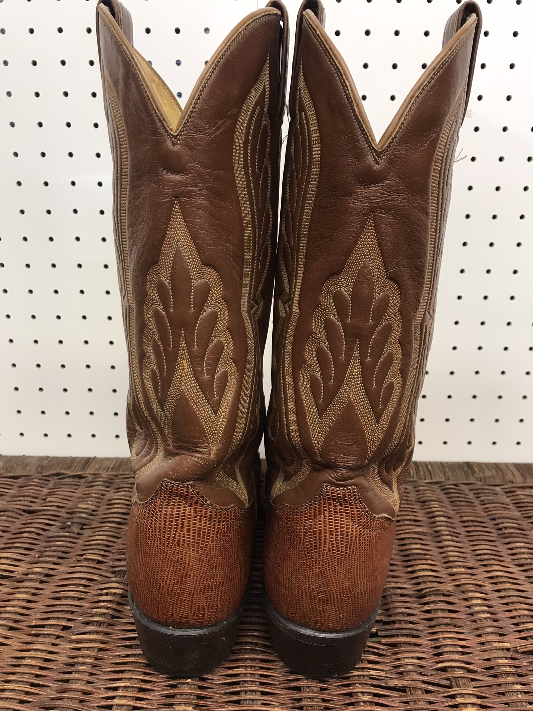 ビンテージ トニーラマ トカゲ革 リザード ウエスタンブーツ US9