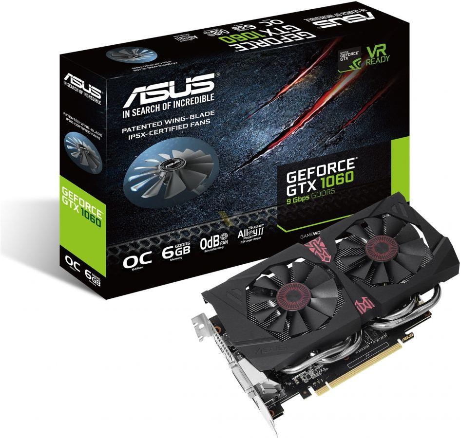 Asus nVidia GeForce GTX1060 Graphics Card (GTX1060-O6G-9GBPS OC