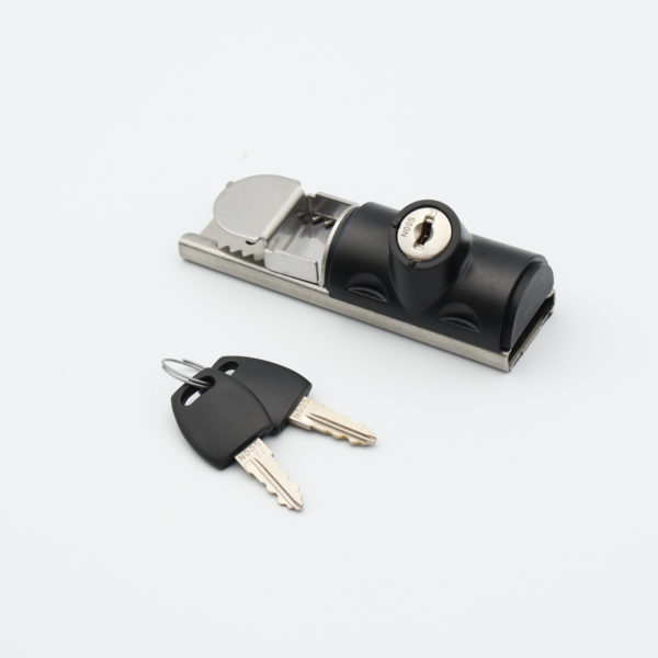 快適防犯 お知らせ窓付き ワンタッチロック 小 - 防犯・防災グッズの