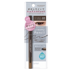 ニューボーン クリーミーアイペンシルEX 01（ダークブラウン）