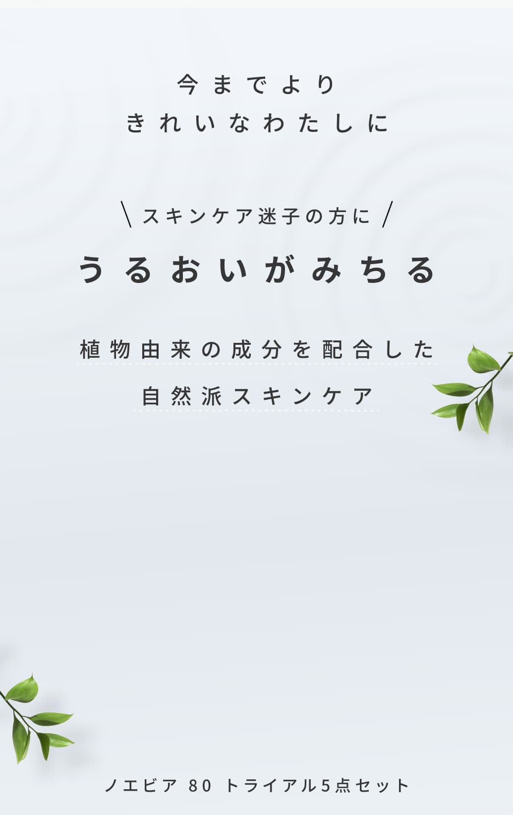 公式】ノエビア ノエビア 80シリーズ トライアル5点セット｜ノエビア