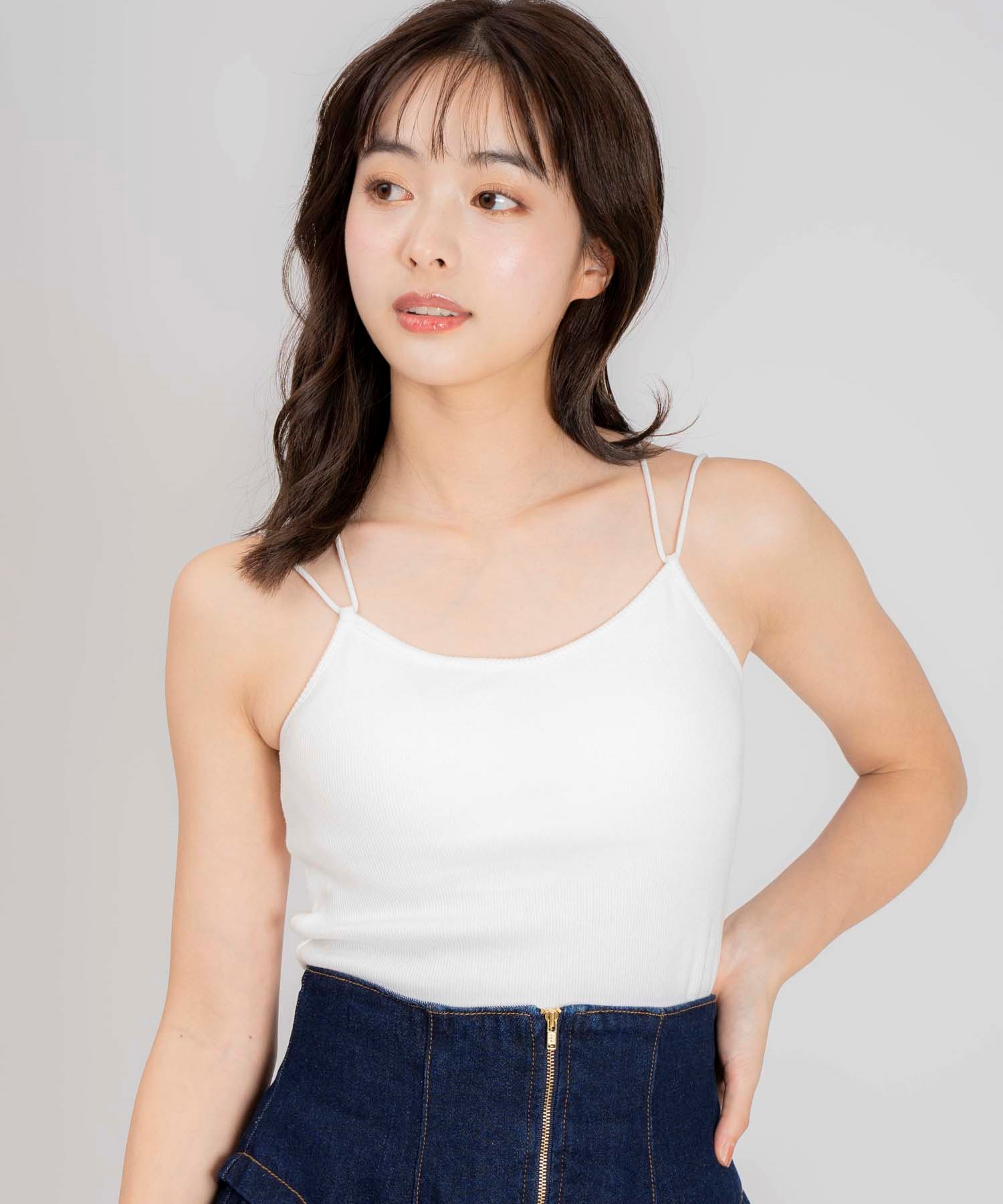 ナローストラップカップインキャミ | Tシャツ・カットソー | NOELA