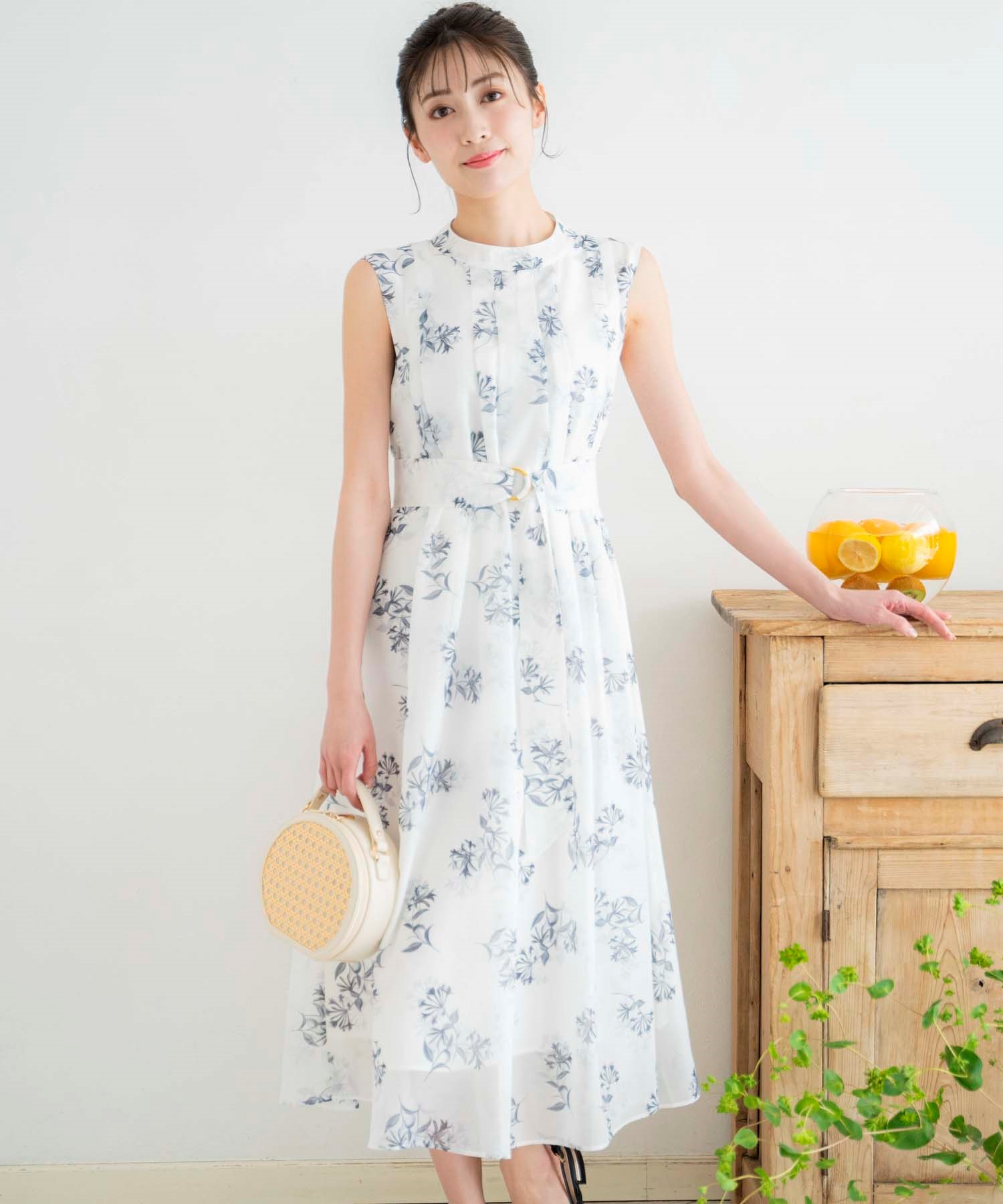 SSサイズあり】クラシカルフラワー柄ワンピ | ロングワンピース