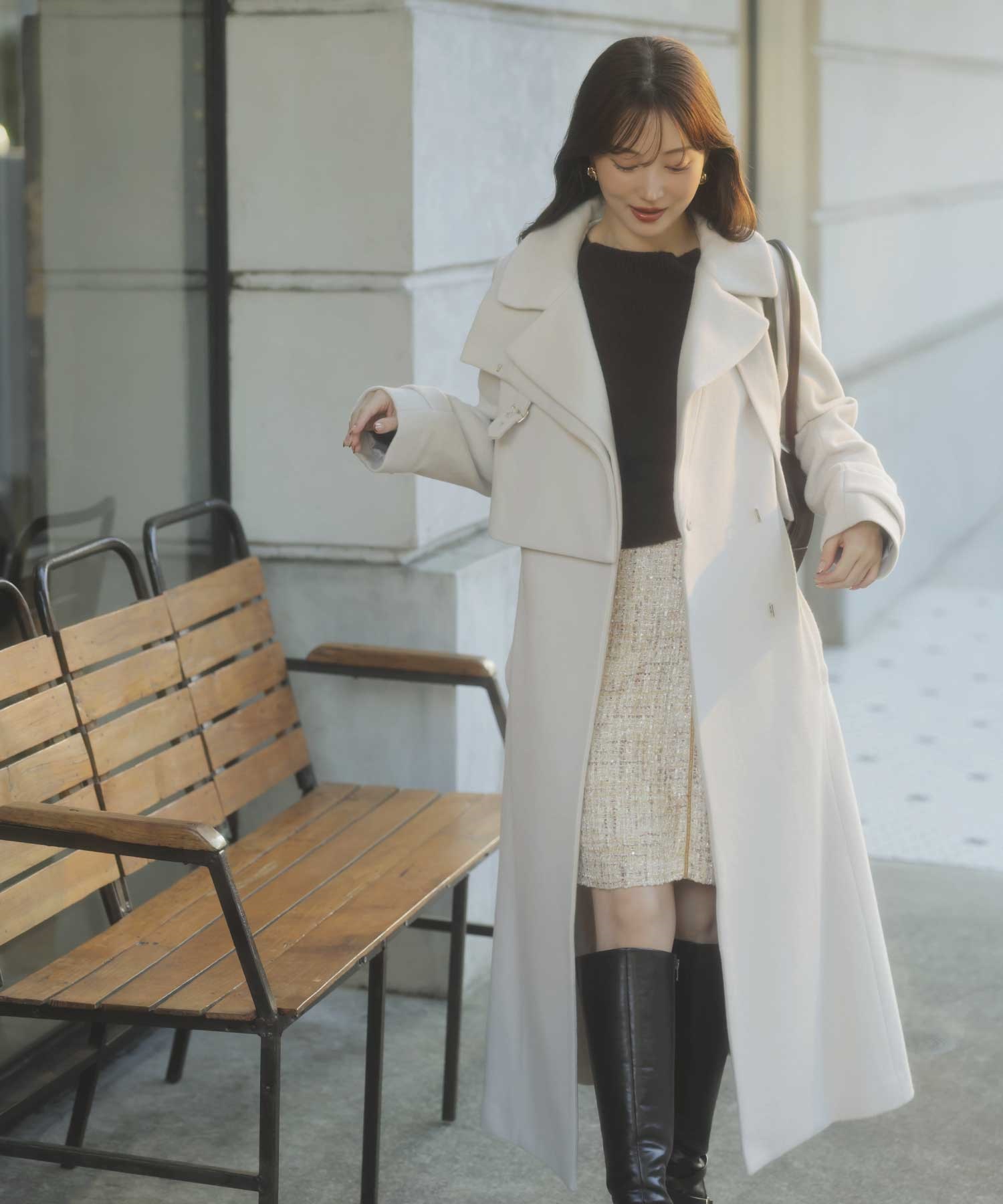 SSサイズあり】2WAYスタンドカラーウールコート | コート | NOELA