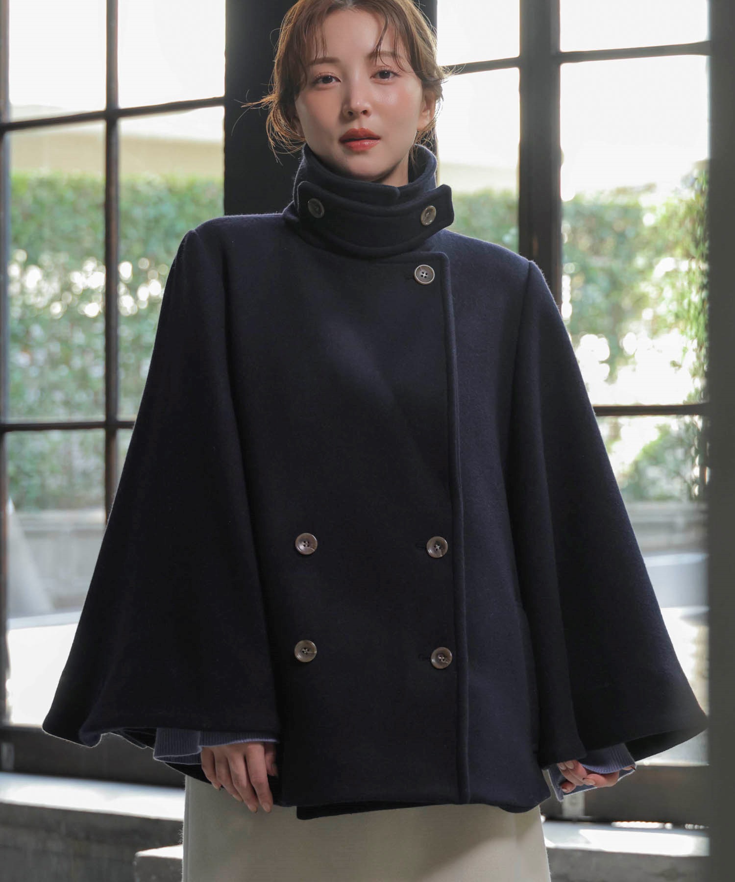 ケープミドルウールコート | コート | NOELA OFFICIAL WEB STORE