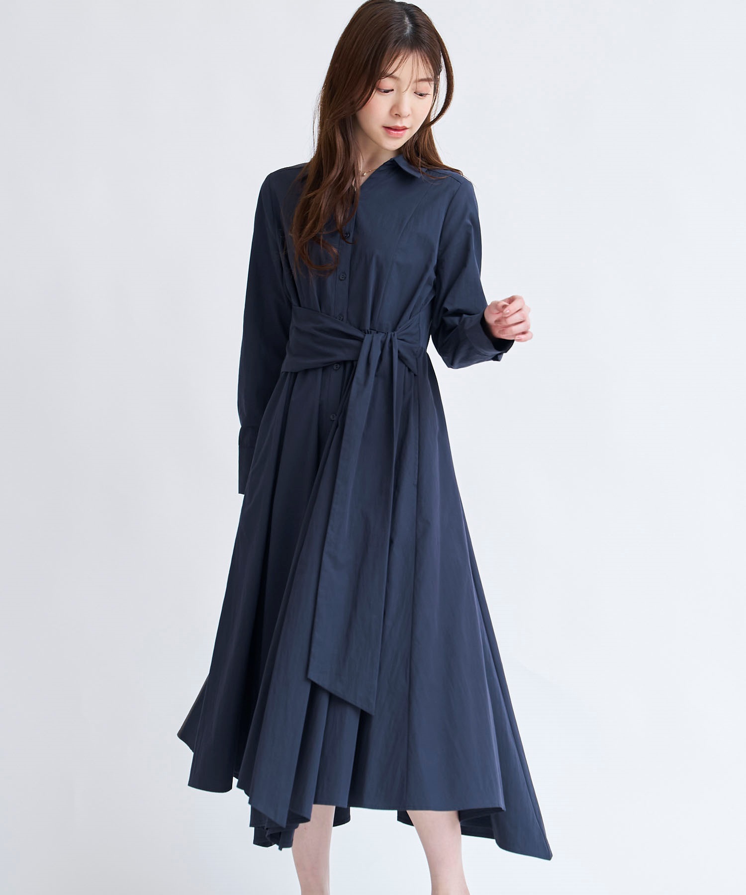 レース衿マーメイドニットワンピ | ニットワンピース | NOELA OFFICIAL