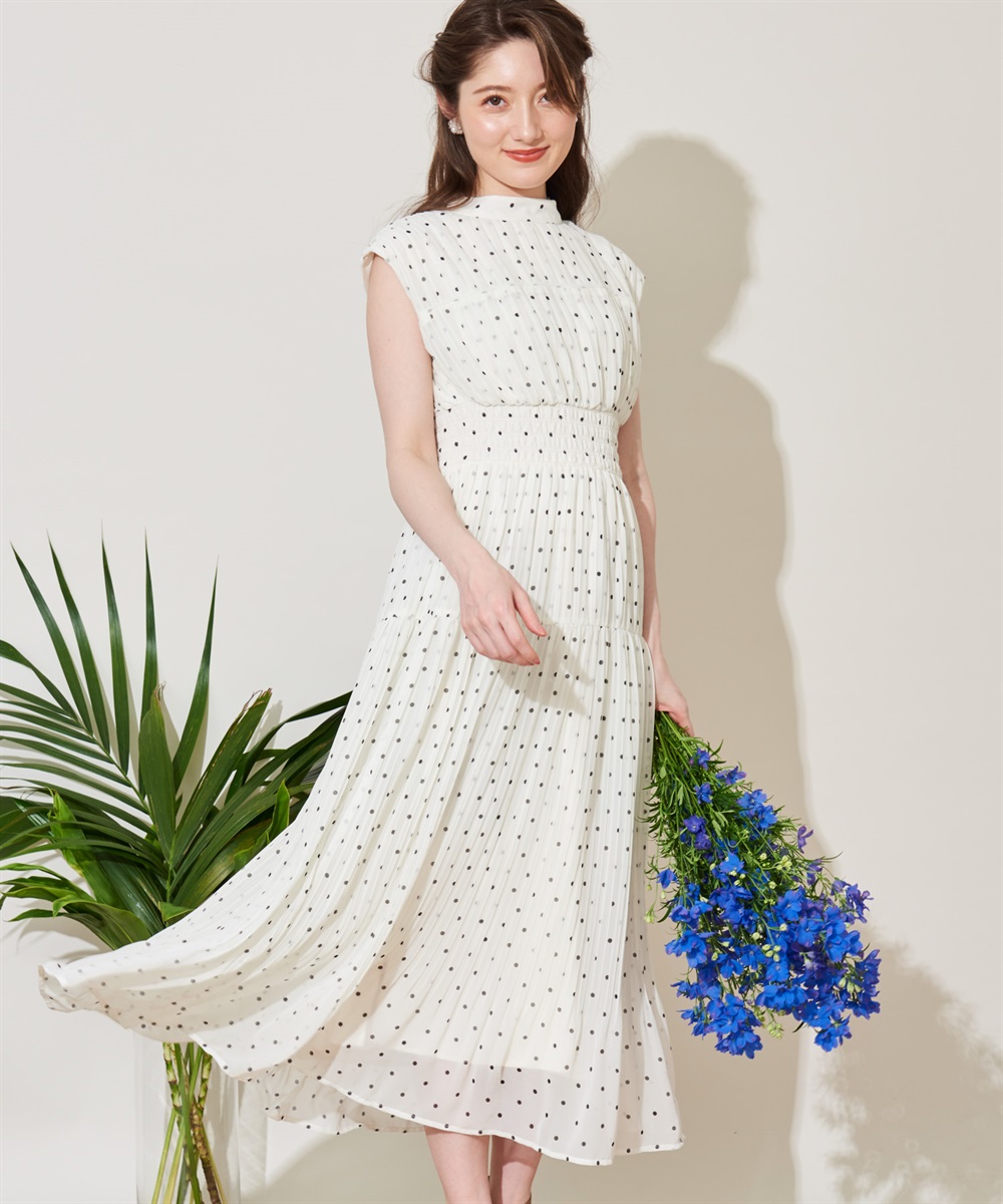 プリーツ切替2WAYワンピース | ロングワンピース | NOELA OFFICIAL