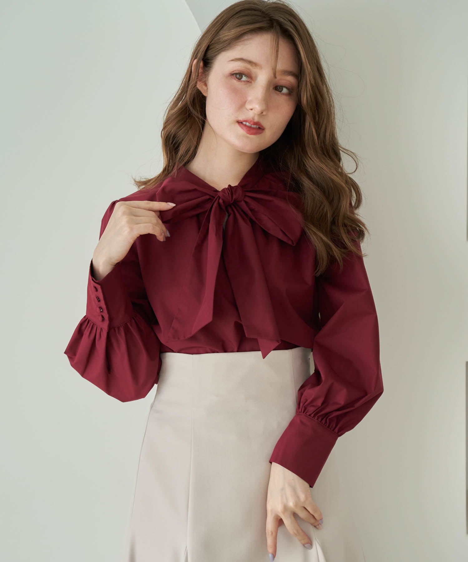 コットンボウタイブラウス | シャツ・ブラウス | NOELA OFFICIAL WEB STORE