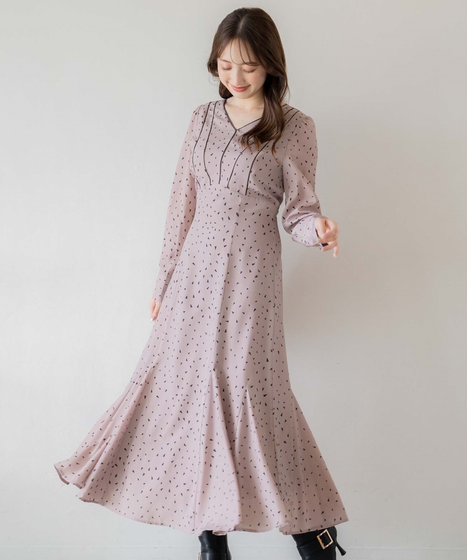 ハート柄ワンピース | ロングワンピース | NOELA OFFICIAL WEB STORE