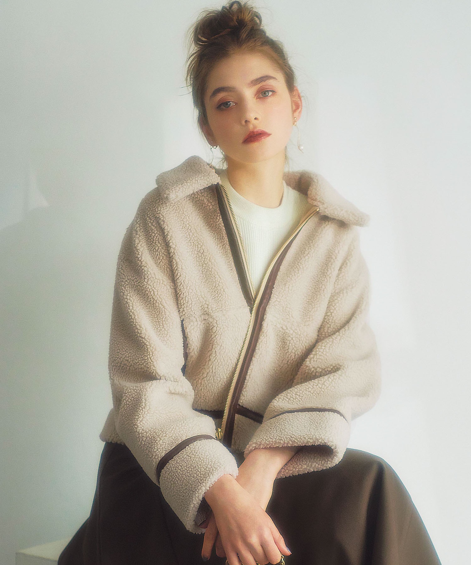 リバーシブルボアジャケット | ジャケット | NOELA OFFICIAL WEB STORE