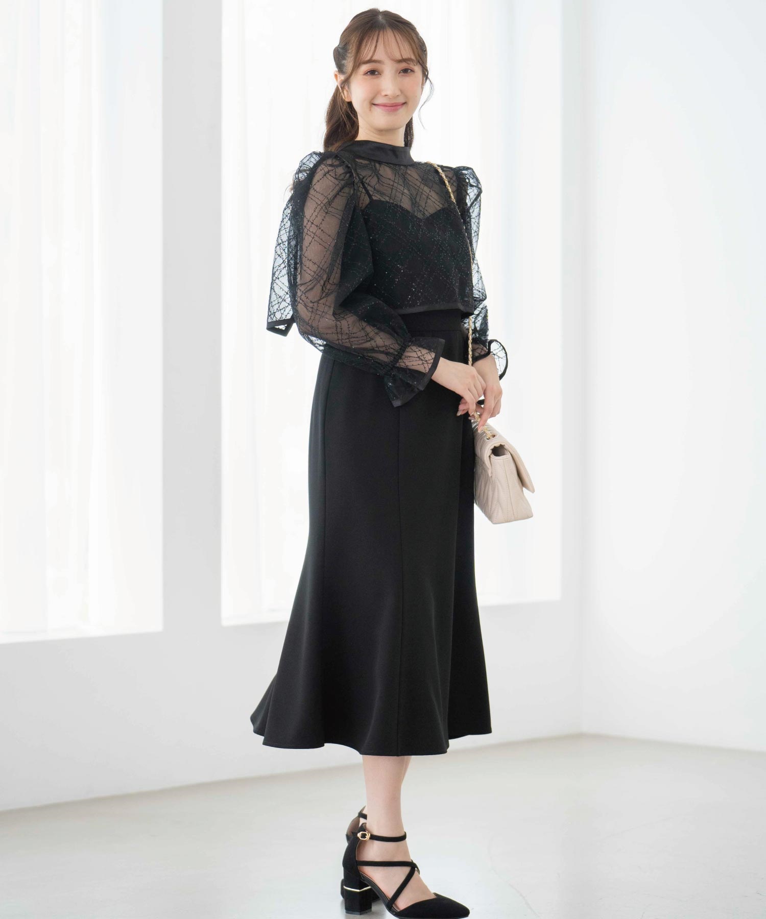 チュールボレロ3WAYマーメイドワンピ | ロングワンピース | NOELA