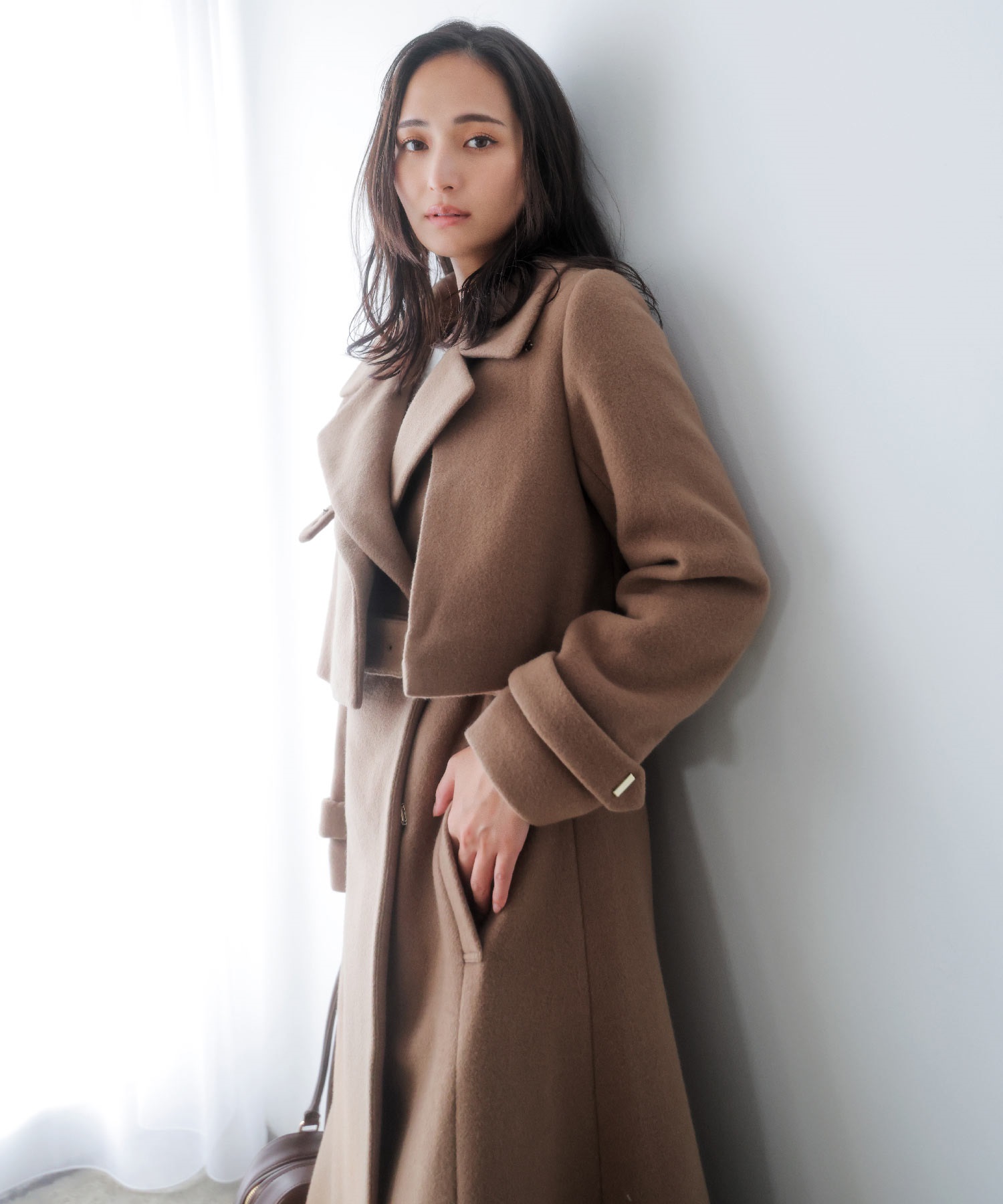 SSサイズあり】2WAYスタンドカラーウールコート | コート | NOELA