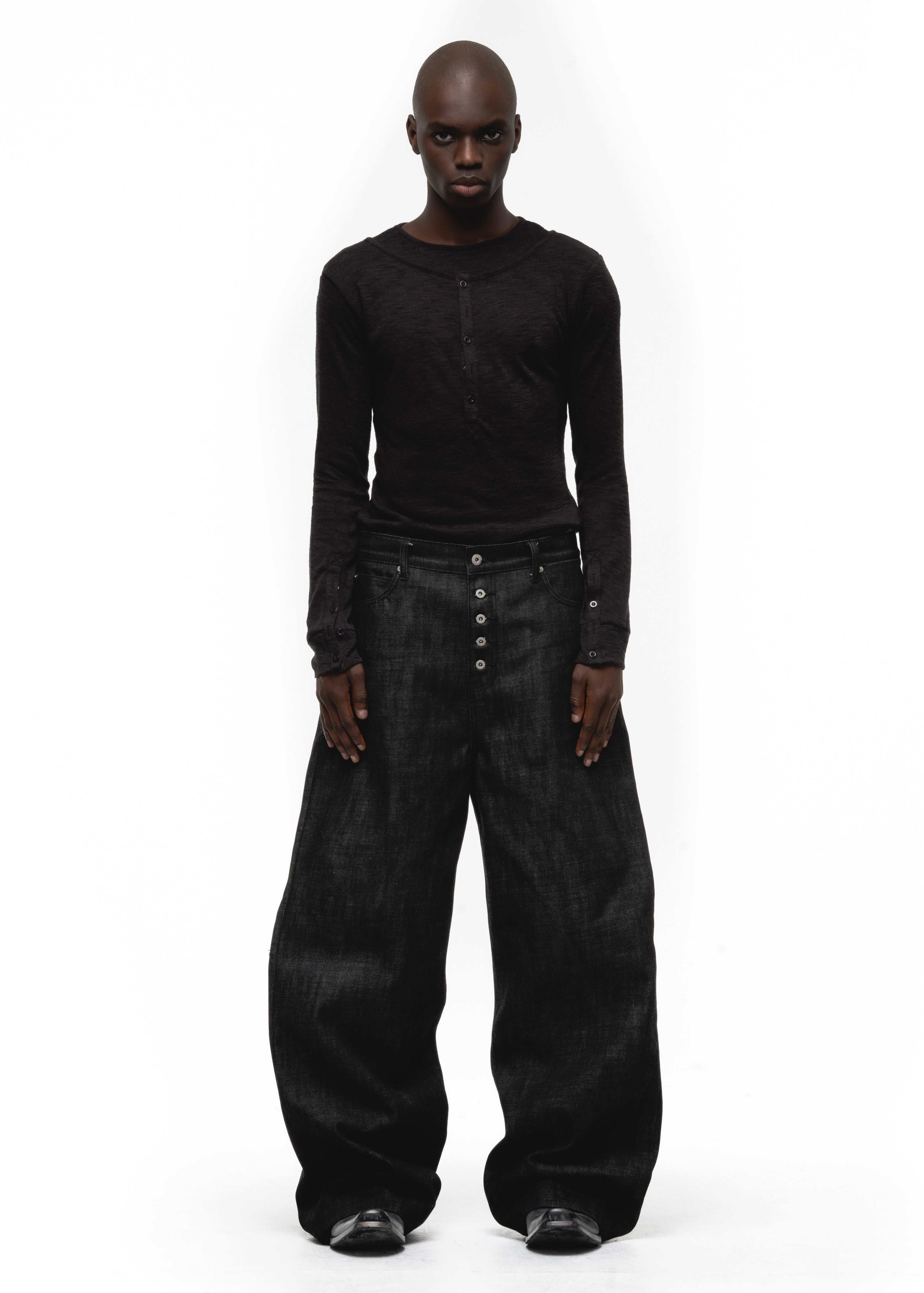 RAW DENIM JAPANESE LOOSE FIT BLACK – NO/FAITH STUDIOS