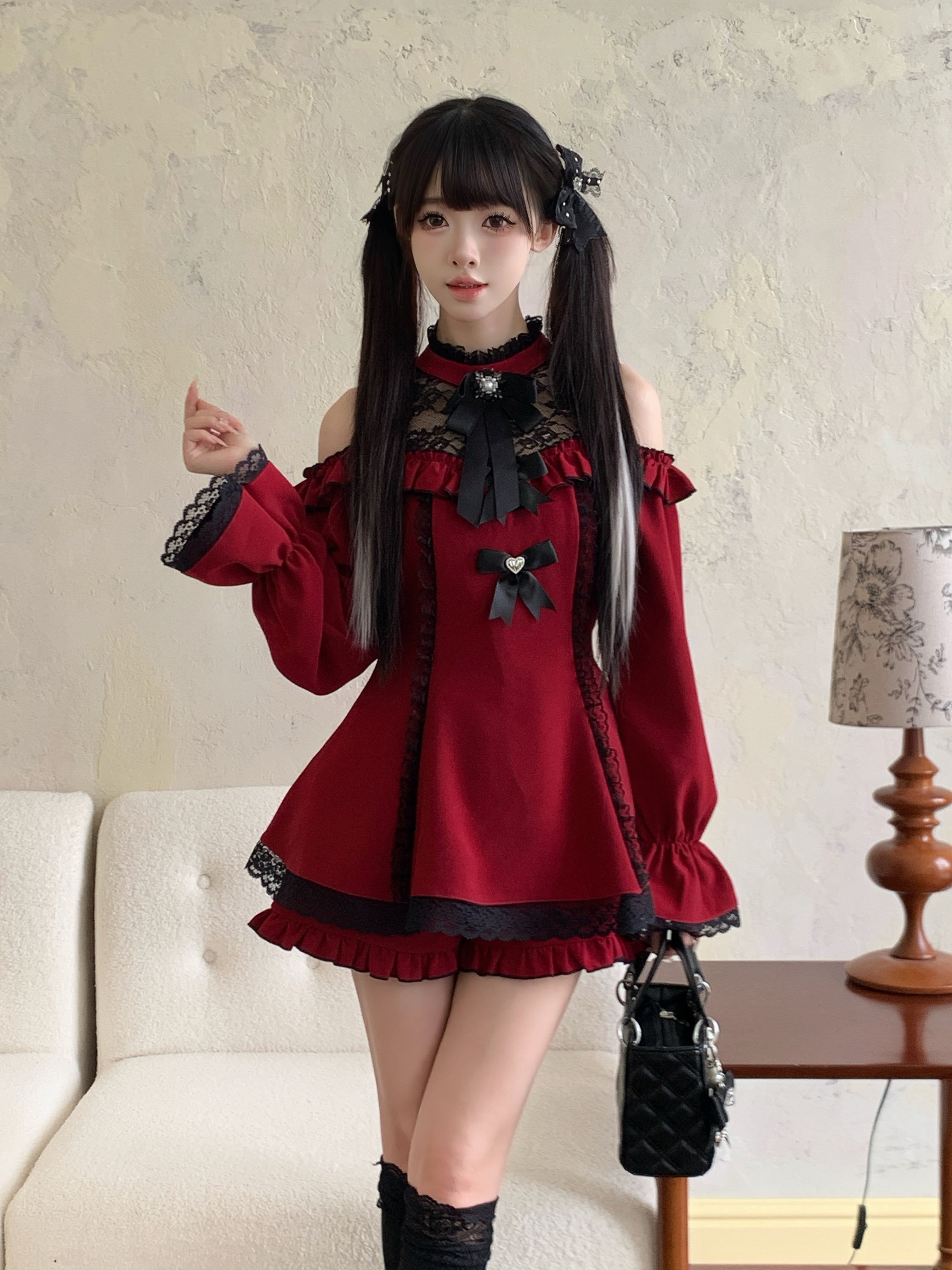 サブカル地雷：ミニワンピ ビジューブローチセットアップ・ – NoGenki