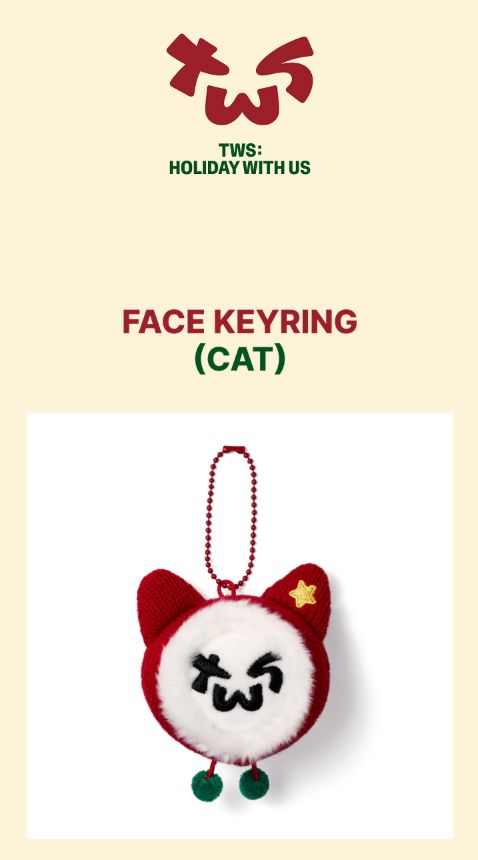 TWS - FACE KEYRING (HOLIDAY WITH US)