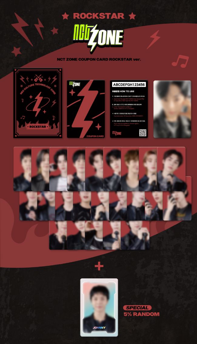 NCT ZONE - COUPON CARD (ROCKSTAR VER.)