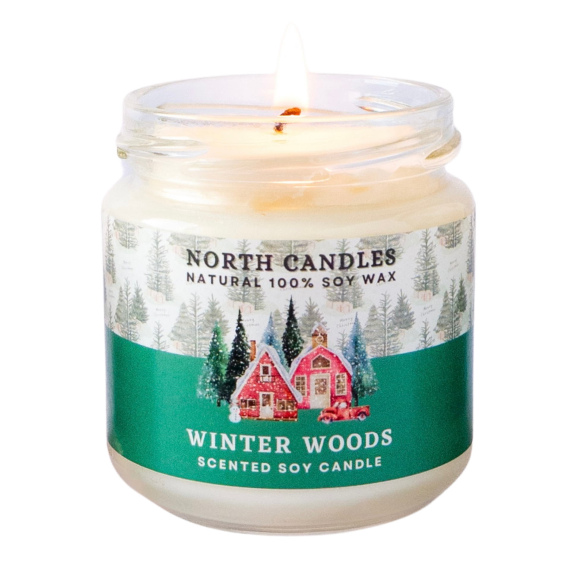 North Candles Winter Woods Candle - Forest & Spice Scent in Japan