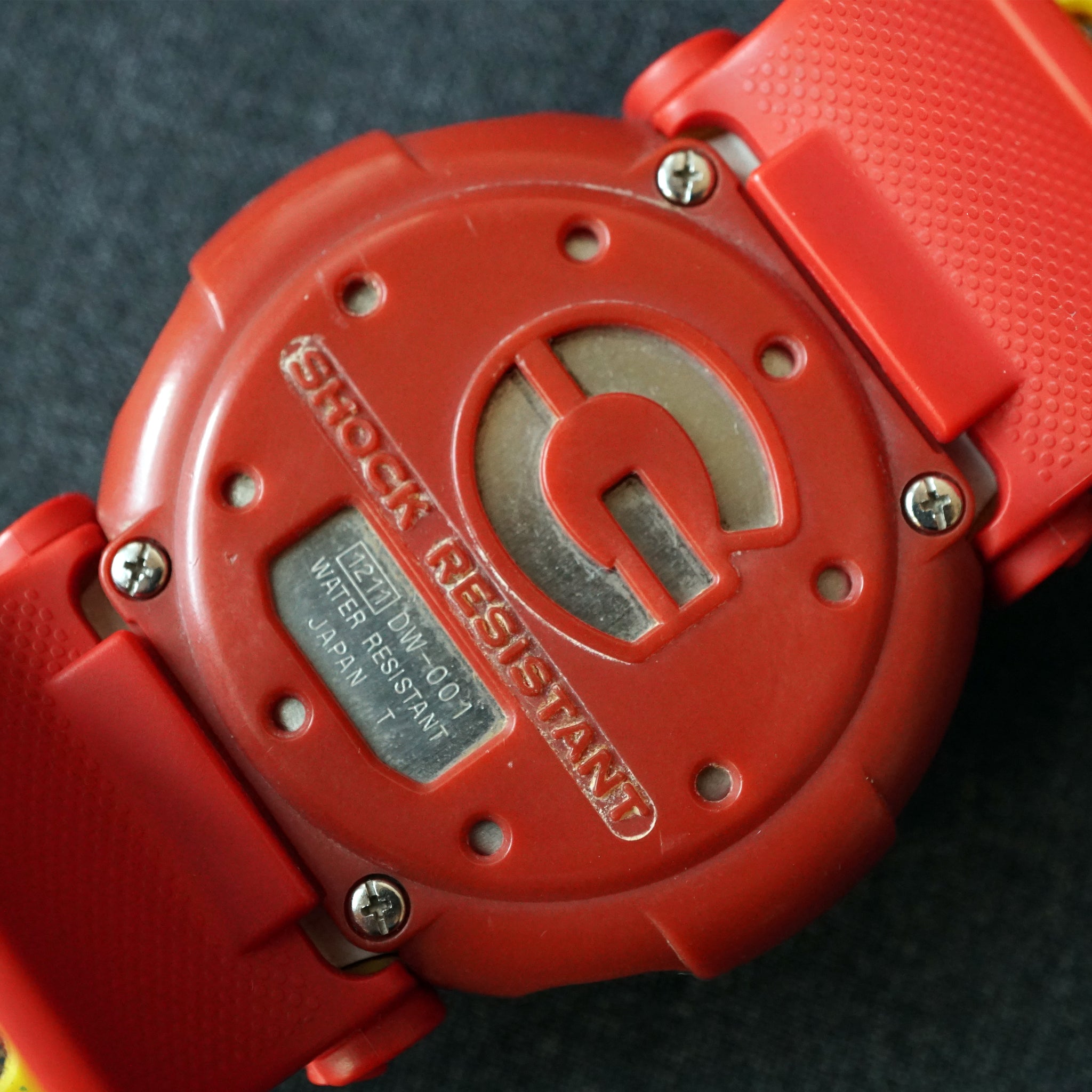 美品】CASIO G-SHOCK DW-001 ジェイソン 赤目 Gショック ジェイソン