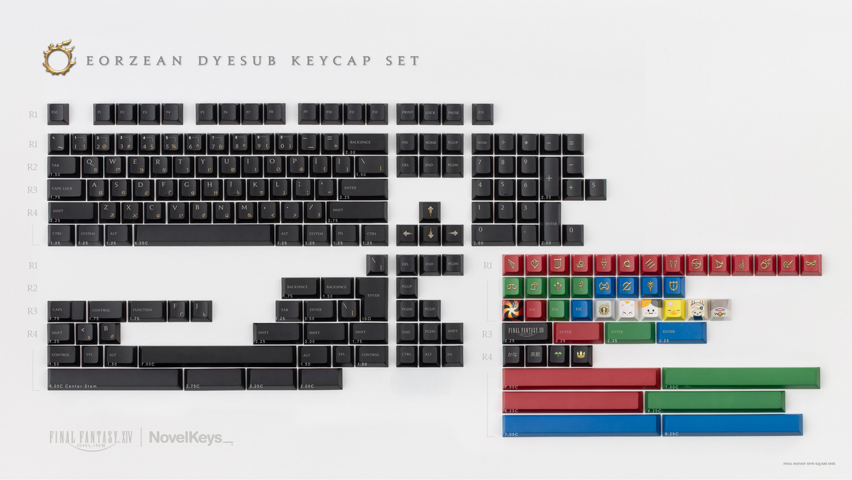 FFXIV Eorzean Keycaps – NovelKeys LLC
