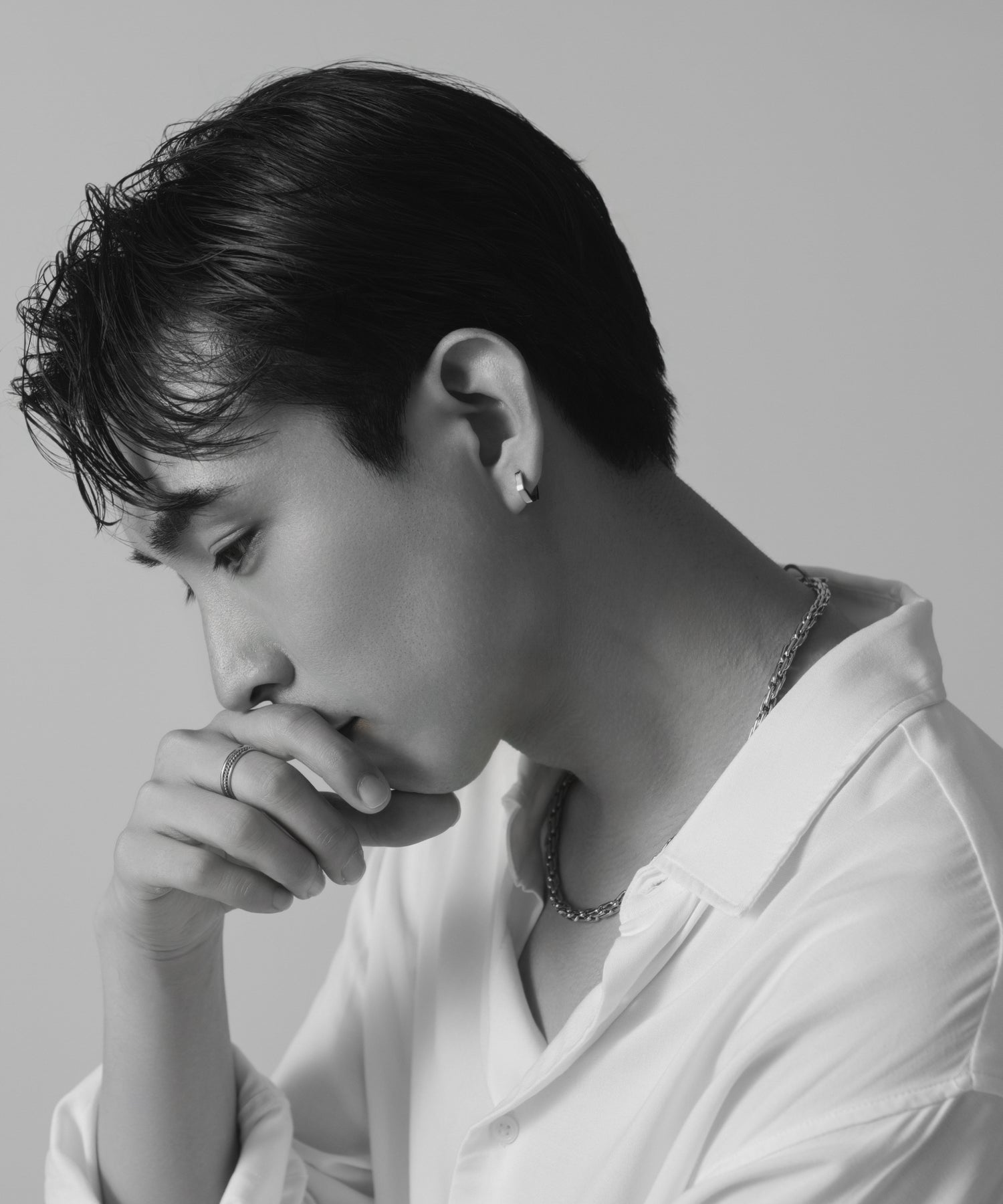 Hinged Hexagon Hoop Pierce［Stainless］ | 大人のメンズピアス通販