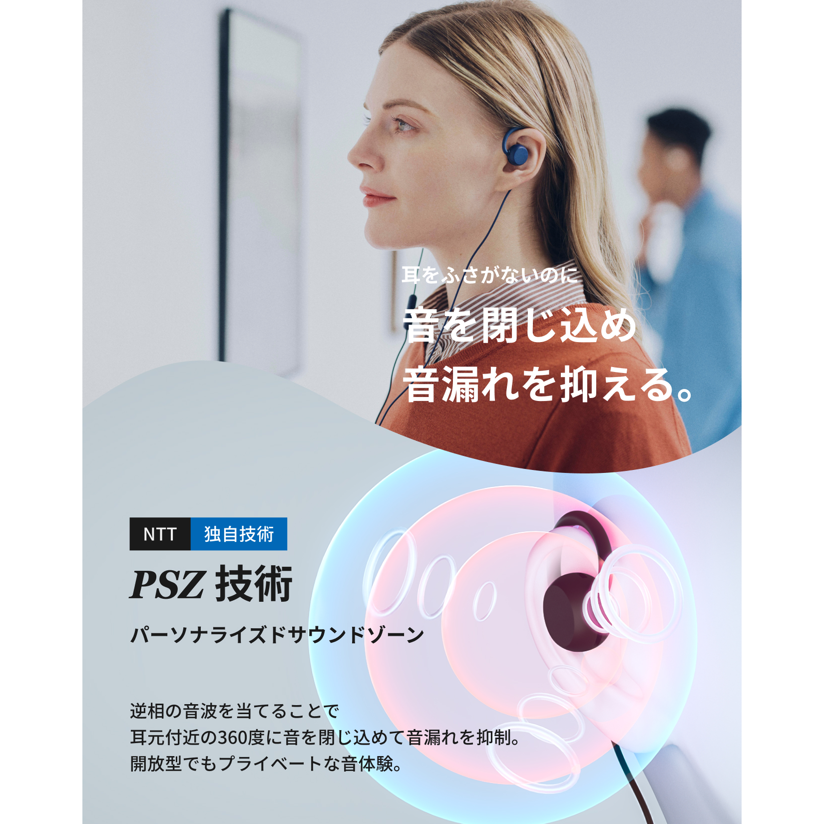 nwm WIRED (3.5mm) オープンイヤー型 有線 耳スピーカー | オープン